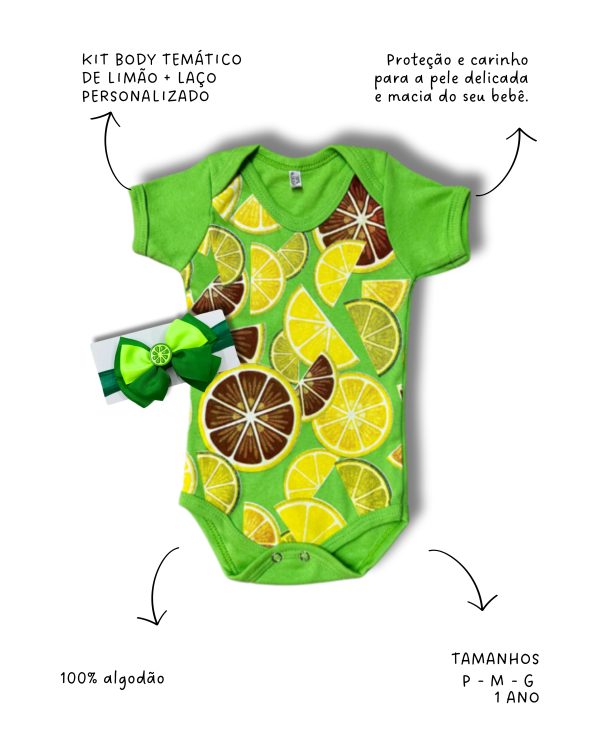 KIT BODY LIMÃO+LAÇO