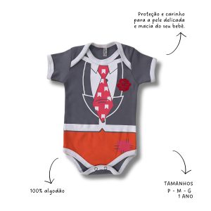 BODY JUNINO TERNINHO CINZA