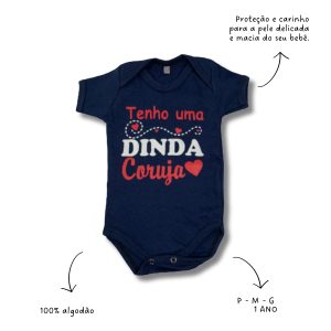 BODY DINDA CORUJA AZUL