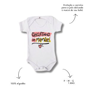 BODY CHICLETINHO DA MAMÃE ROSA
