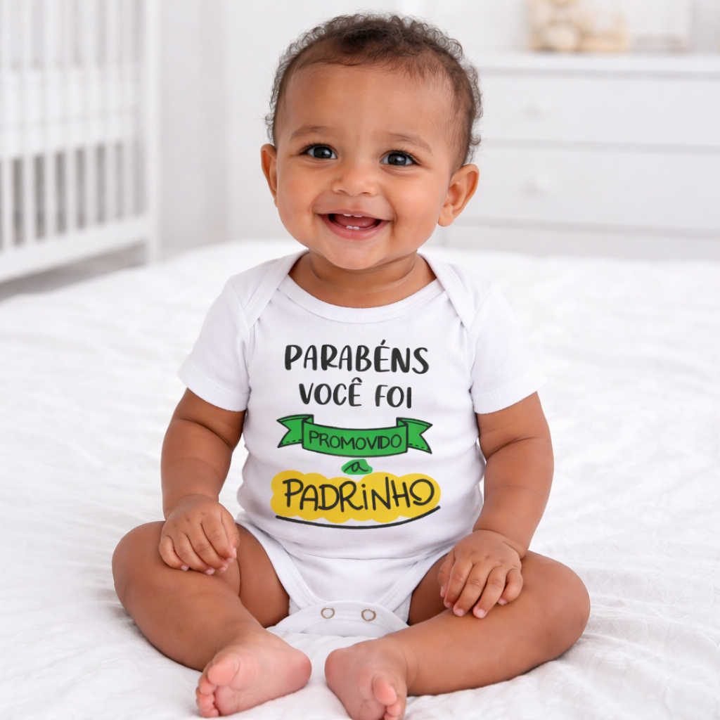 Body Promovido a Padrinho Unissex - Imagem 2