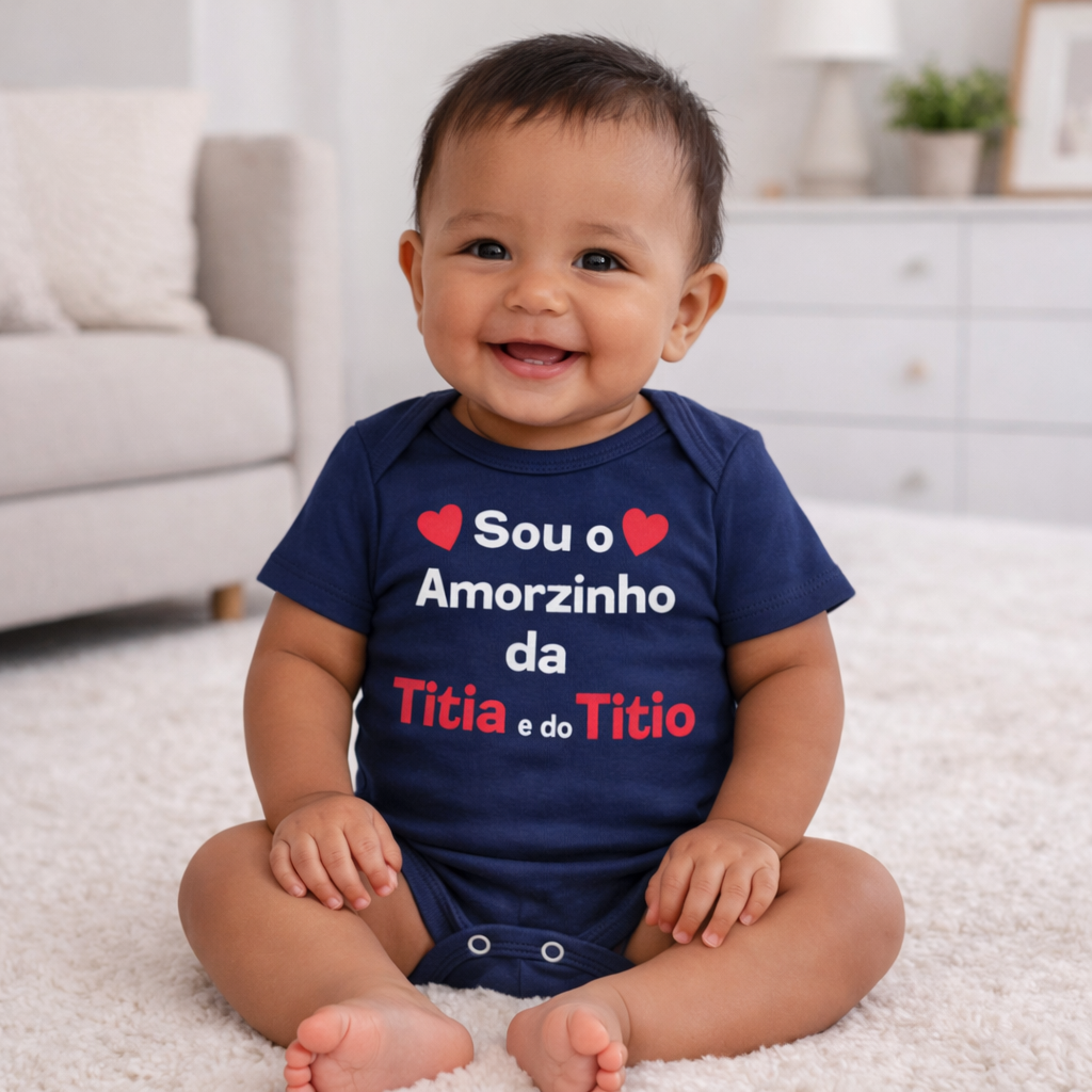 Body Amorzinho da Titia(o) Unissex - Imagem 2
