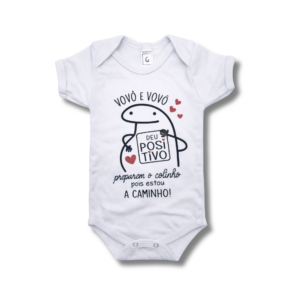 Body Vovô Vovó Deu Positivo Unissex
