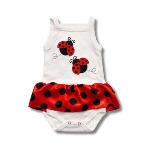 Body Alça Saia Joaninha Branco