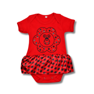 Body Saia Joaninha Vermelho