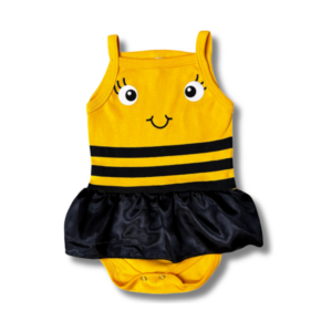 Body Alça Saia Abelhinha