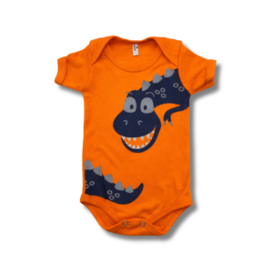 Body Dinossauro Laranja