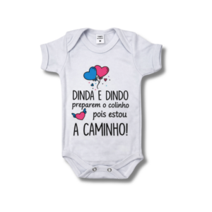 Body Dinda e Dindo Preparem o Colinho Unissex
