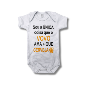 Body Vovô Ama Mais Que Cerveja Unissex