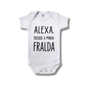 Body Alexa Troque Minha Fralda Unissex