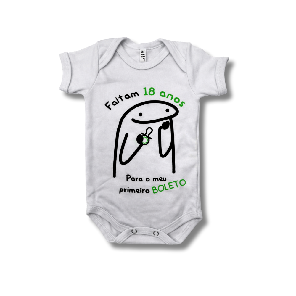 Body Faltam 18 anos Primeiro Boleto Unissex