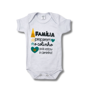 Body Família Preparem o Colinho Unissex