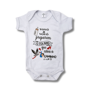 Body Vovó e Vovô Preparem o Colinho Unissex