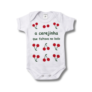 Body A Cerejinha Que Faltava no Bolo Unissex