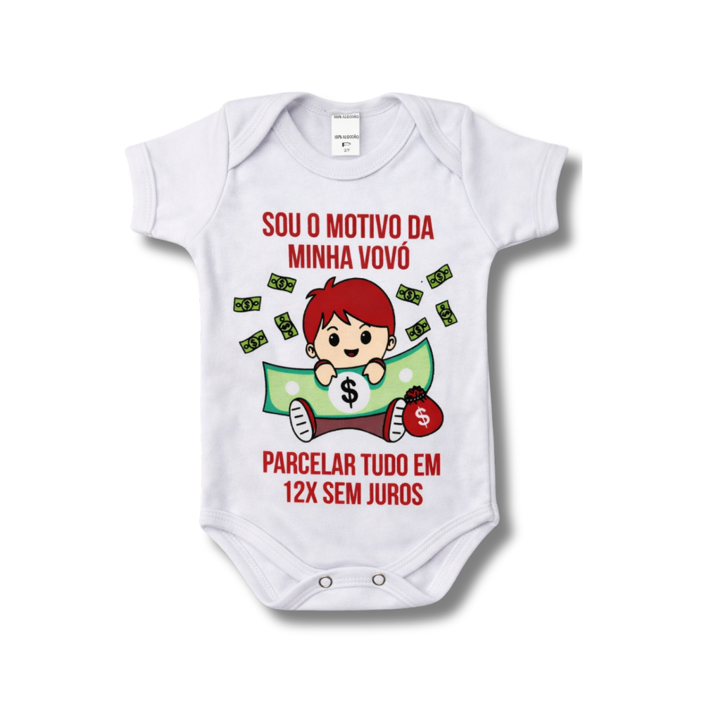 Body Sou o Motivo da Minha Vovó Parcelar Unissex