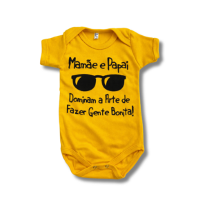 Body Mamãe e Papai Arte Bonita Unissex