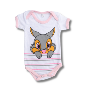 Body Coelho Rosa Listra