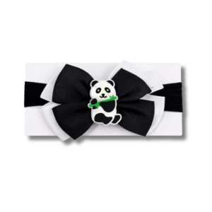 Laço Panda Preto e branco