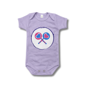 Body Urso Barriga Pirulito Lilás