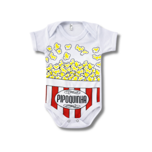 Body Pipoquinha Branca Unissex