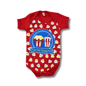 Body Pipoquinha Vermelha Unissex