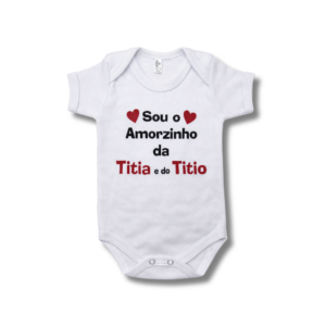 Body Amorzinho da Titia(o) Branco Unissex