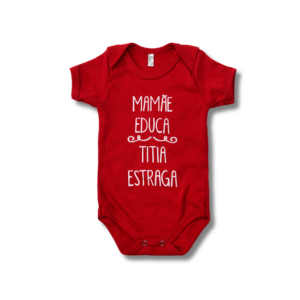 Body Titia Estraga Vermelho Unissex