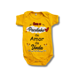 Body Pacotinho de Amor Dinda A.Ouro Unissex
