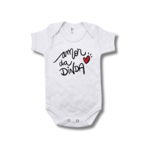 Body Amor da Dinda Branco Unissex