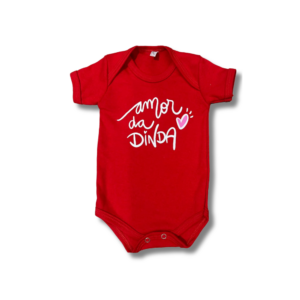 Body Amor da Dinda Vermelho Unissex