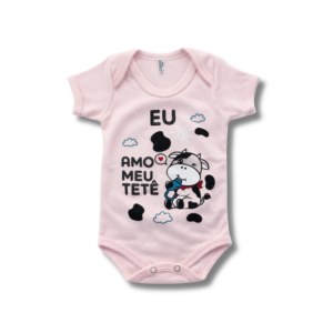 Body Eu Amo Meu Tetê Rosa