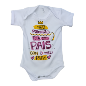 BODY DIA DOS PAIS - COROA ROSA